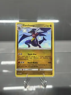 Pokemon TCG Garchomp SV40/SV94 Hidden Fates Shiny Vault Holo Rare NM Condition - Image 1