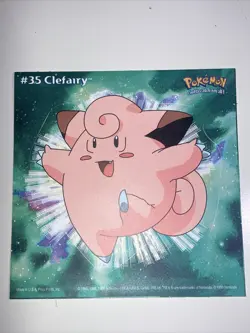 Vintage Pokemon 1999 Clefairy Nintendo Sticker New! - Image 1