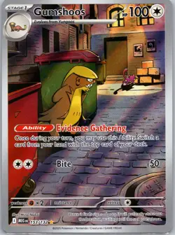 Gumshoos Illustration Rare ME01: Mega Evolution 153/132 NM - Image 1