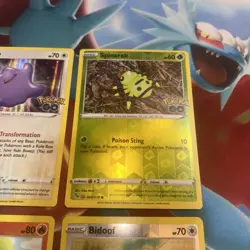 LOT of 4! Pokemon Go Peelable Numel, Spinarak, Bidoof (Ditto) & Peeled Ditto NM - Image 4