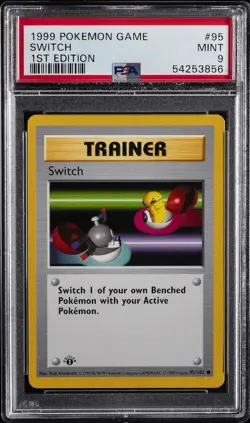 1999 POKEMON BASE SET 1ST EDITION #95 SWITCH PSA 9 - Image 1