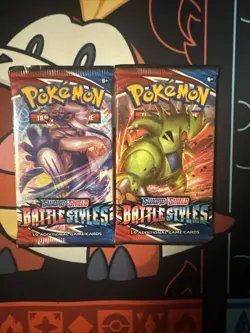 Pokemon TCG Battle Styles Booster Packs X2 - Image 1