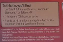Pokemon Glaceon GX Evolution Celebration Tin - SM - Celestial Storm (CES) NEW - Image 4