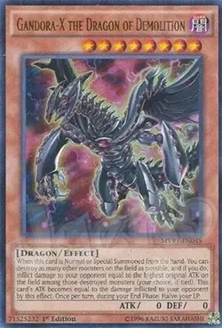 Yugioh Gandora-X the Dragon of Demolition 1st Edition Ultra Rare - Free Holo - Image 1