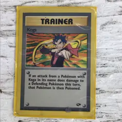 2 Vintage Pokemon Cards 23k Gold Charizard burger king Metal Basic Trainer Koga - Image 4