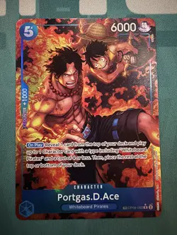 One Piece Card Game CCG TCG Portgas.D.Ace OP08-052 TR Treasure Rare Alt Art - Image 1