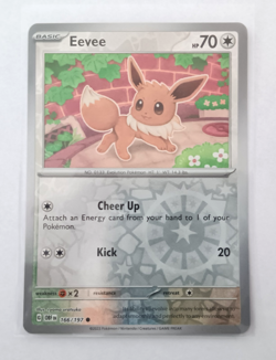 Pokemon Card Eevee 166/197 Reverse Holo Common Near Mint - Image 1