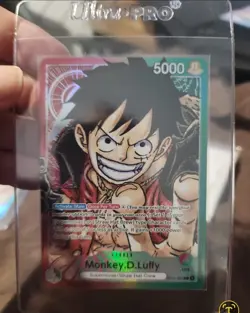 Monkey D Luffy OP01-003 Pre-Errata Alternate Art Leader Manga One Piece Card - Image 1