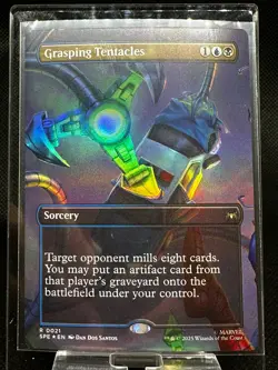 Grasping Tentacles 0021 Borderless Regular Marvels Spider-Man Card - Image 1