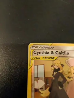 Cynthia & Caitlin 189/236 2019 S&M Cosmic Eclipse Pokemon Card Reverse Holo NM - Image 2