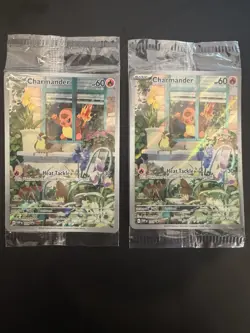 2 Pokemon Charmander 044 Obsidian Flames Promo Cards - Image 1