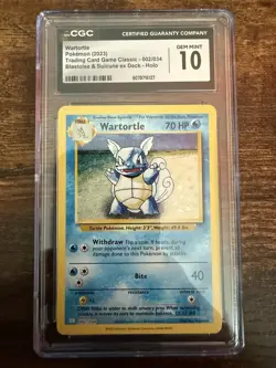 Wartortle Pokemon (2023) Trading Card Game Classic - 002/034 Blastoise & Suicune - Image 1