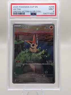 Pokemon TCG Victini Black Bolt Poster Collection Promo Card PSA 9 - Image 1