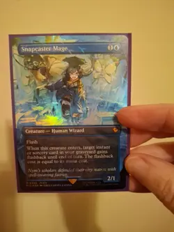 Snapcaster Mage (Borderless) (Chocobo Track Foil) Commander: Final Fantasy Foil - Image 1