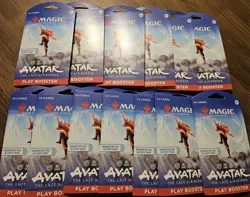 Avatar The Last Airbender Play booster pack (Lot of 13) New Magic The Gathering - Image 1