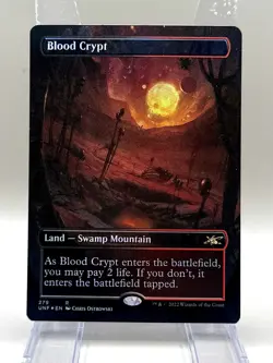 BLOOD CRYPT BORDERLESS UNFINITY REGULAR FOIL MAGIC THE GATHERING MTG #279 RARE - Image 1