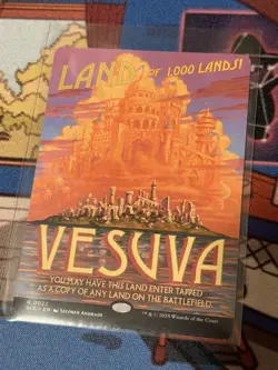 MTG Vesuva Encyclopedia Of Magic Secret Lair Unplayed - Image 1