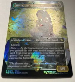 MtG Chocobo Track Foil Borderless Aerith, Last Ancient FIC Final Fantasy Magic - Image 2