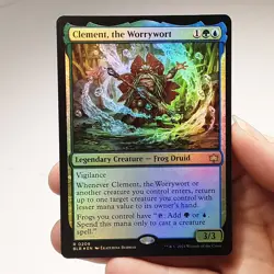 MTG - Bloomburrow - Clement, the Worrywort - Foil - #0209 - Near Mint - Image 1