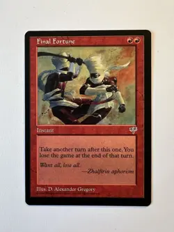 Final Fortune - MTG Mirage - NM - Image 1