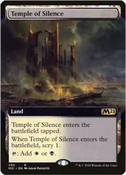 Temple of Silence (Extended Art, #390, NM) Core Set 2021 (M21), MTG - Image 1