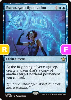 MTG Extravagant Replication Foundations Rare Rare Enchantment NM - Foil - Image 2