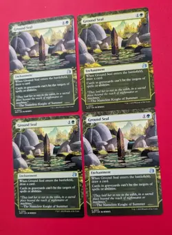 MTG 4 x WILDS OF ELDRAINE Enchanting Tales GROUND SEAL NM - Image 1