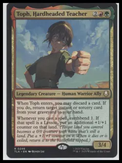 🌎 MTG Toph, Hardheaded Teacher - Avatar: The Last Airbender Rare - Image 1