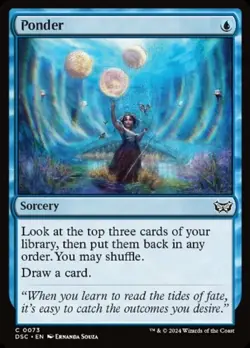 1 x Ponder - Commander: Duskmourn: House of Horror - NM-Mint - MTG - Image 1