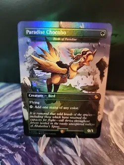Paradise Chocobo - Birds of Paradise✨Foil✨(Borderless) Commander: Final Fantasy - Image 1