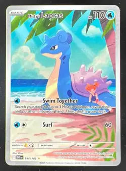 2025 Pokemon SV Destined Rivals - DRI EN #194/182 Misty's Lapras - Image 1
