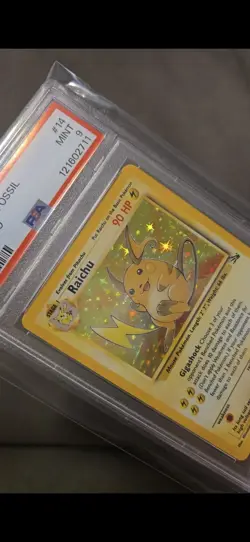Raichu 1999 Fossil Pokemon Holo PSA 9 Mint - Image 2