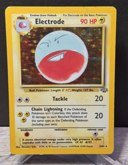 Electrode 2/64 Pokemon TCG Jungle Holo Rare Unlimited 1999 Vintage - Image 2