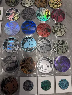 Pokemon TCG Coin Lot - 82 Official Coins, Holo, Gold, Eeveelutions, Rare Art - Image 4