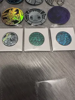 Pokemon TCG Coin Lot - 82 Official Coins, Holo, Gold, Eeveelutions, Rare Art - Image 5