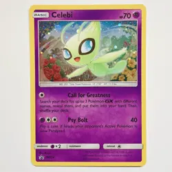 Pokemon TCG Celebi SM224 Black Star Promo Near Mint - Image 1
