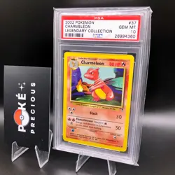 PSA 10 - CHARMELEON 2002 Pokemon Legendary Collection 37/110 Gem Mint Base Set - Image 1