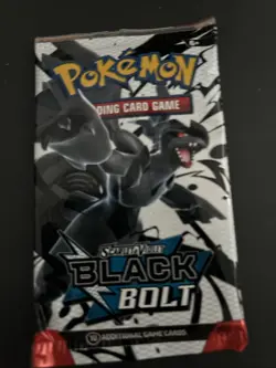 Heavy 22.88g Pokemon TCG SV 10.5 Black Bolt Booster Pack Sealed! - Image 2