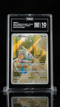 2024 Pokemon Paldean Fates Pokemon Center ETB Promo - #075 Mimikyu - TAG 10 - Image 1