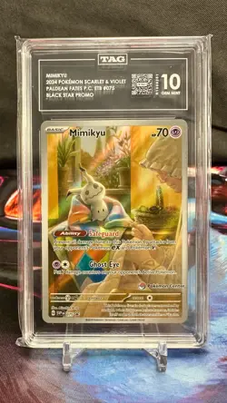 2024 Pokemon Paldean Fates Pokemon Center ETB Promo - #075 Mimikyu - TAG 10 - Image 3