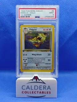 Pokemon TCG Pidgeot 8/64 Holo 1st Edition Jungle PSA 9 Mint - Image 1