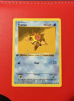 1999 Pokemon Base Set Staryu 1st Edition Shadowless 65/102 NM English - Image 1
