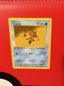 1999 Pokemon Base Set Staryu 1st Edition Shadowless 65/102 NM English - Image 5