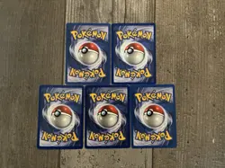 Pokemon TCG Kabuto Fossil 1st Edition 50/62 Near Mint Never Played (LOT OF FIVE) - Image 2