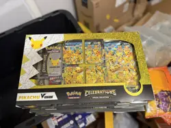 Pokemon TCG Celebrations Special Collection Pikachu V Union Factory Sealed Box - Image 1