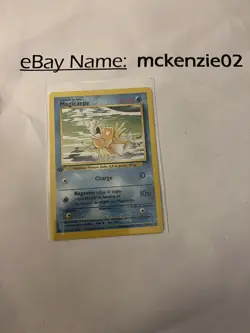 French Magikarp Magicarpe Base 1st Edition Pokemon 35/102. Near Mint Condition - Image 1