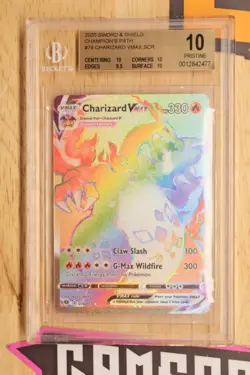 Pokemon TCG Charizard VMAX Champions Path Beckett 10 Pristine! - Image 1