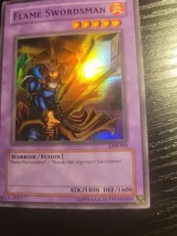 Flame Swordsman LOB-003 Near Mint Condition Never Played with - Image 3