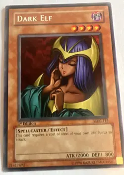 YuGiOh DARK ELF MRD-113 1st Edition Metal Raiders Near Mint - Image 1
