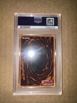 YUGIOH 1ST ED POTD-EN012 DESTINY HERO-DOUBLE DUDE ULTIMATE PSA 8 NM - Image 2